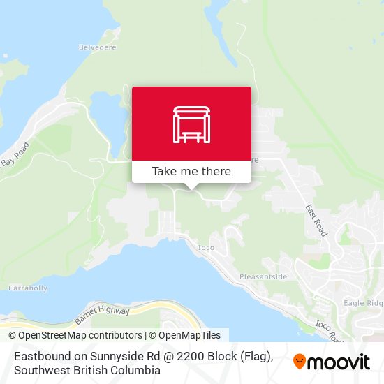 Eastbound on Sunnyside Rd @ 2200 Block (Flag) map