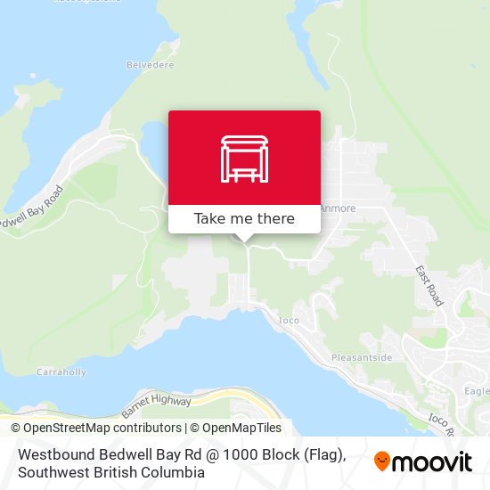 Westbound Bedwell Bay Rd @ 1000 Block (Flag) map