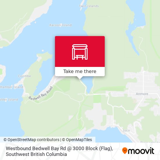 Westbound Bedwell Bay Rd @ 3000 Block (Flag) map