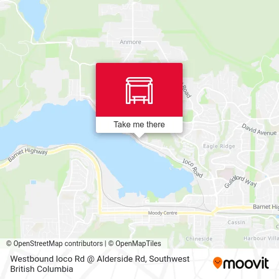 Westbound Ioco Rd @ Alderside Rd map