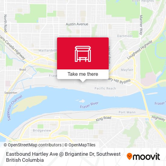 Eastbound Hartley Ave @ Brigantine Dr map
