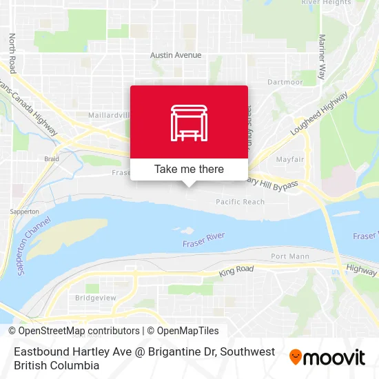 Eastbound Hartley Ave @ Brigantine Dr map