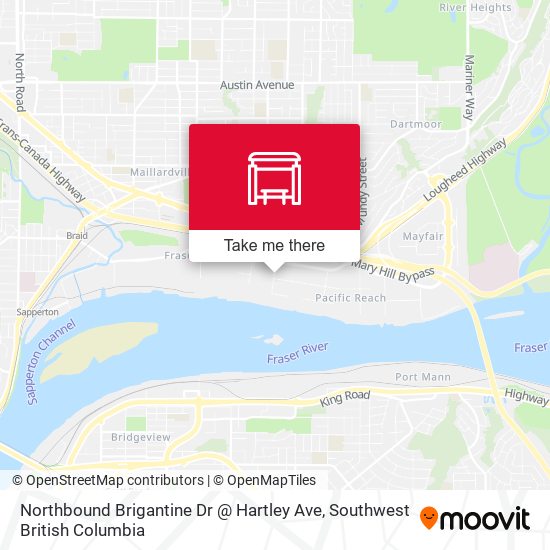Northbound Brigantine Dr @ Hartley Ave map
