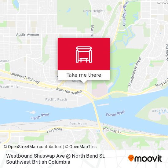 Westbound Shuswap Ave @ North Bend St plan