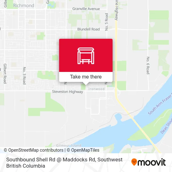 Southbound Shell Rd @ Maddocks Rd map