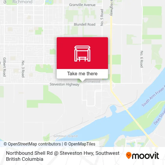Northbound Shell Rd @ Steveston Hwy map