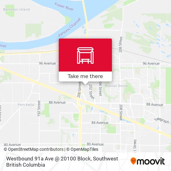 Westbound 91a Ave @ 20100 Block plan