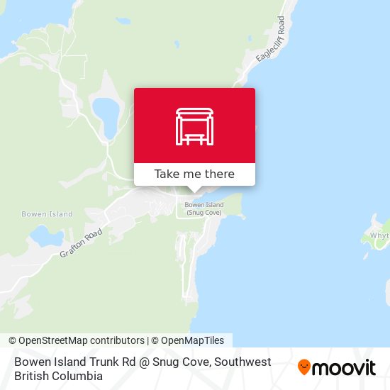 Bowen Island Trunk Rd @ Snug Cove map