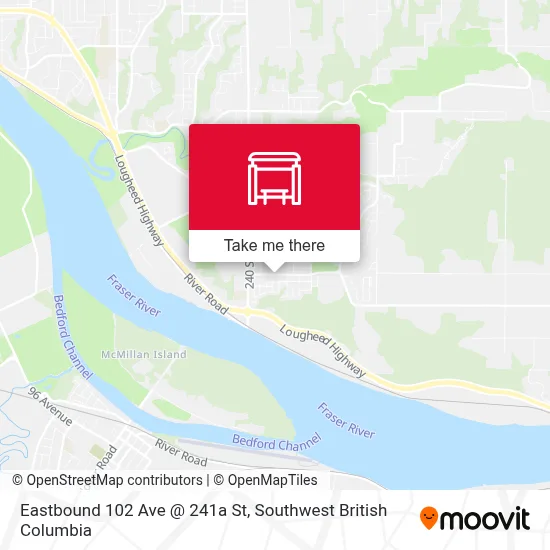 Eastbound 102 Ave @ 241a St map