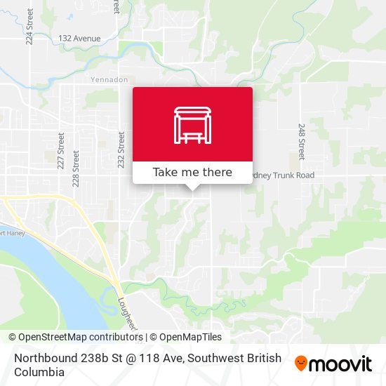 Northbound 238b St @ 118 Ave map