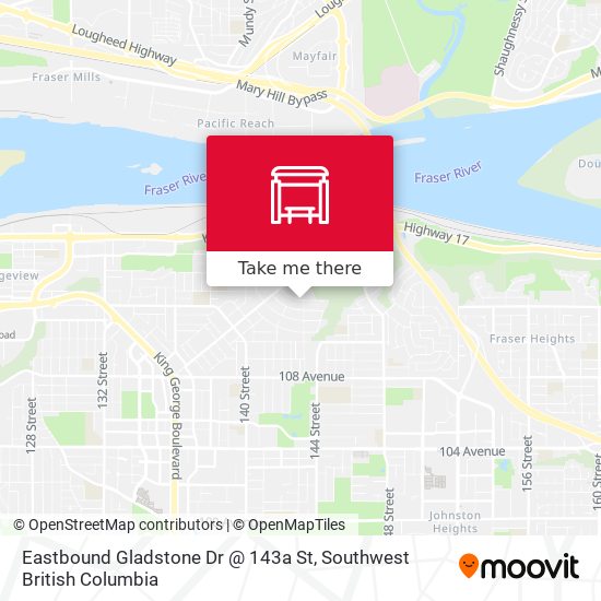 Eastbound Gladstone Dr @ 143a St plan