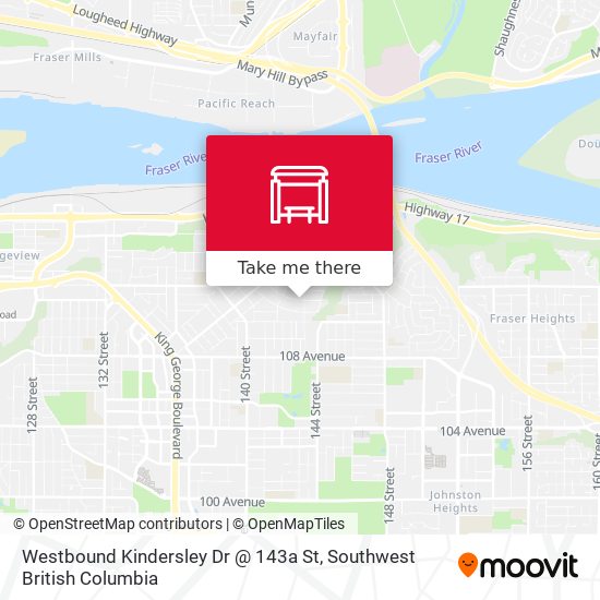 Westbound Kindersley Dr @ 143a St plan