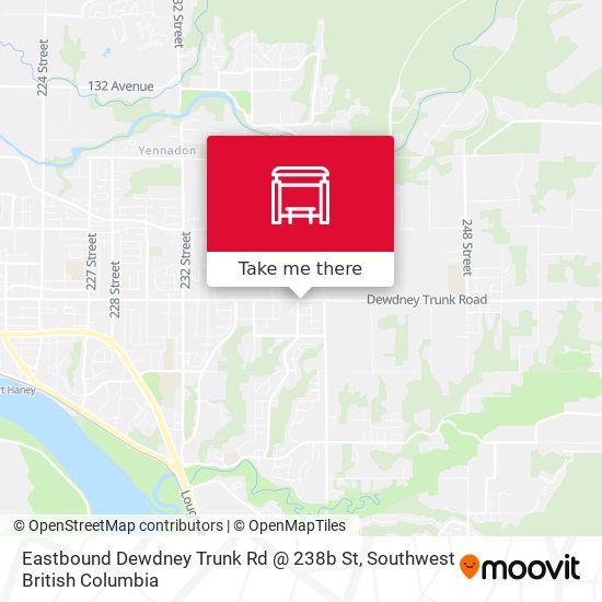 Eastbound Dewdney Trunk Rd @ 238b St map