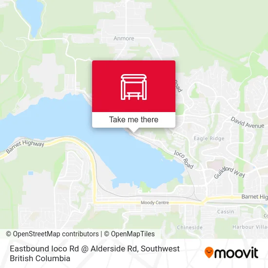 Eastbound Ioco Rd @ Alderside Rd map