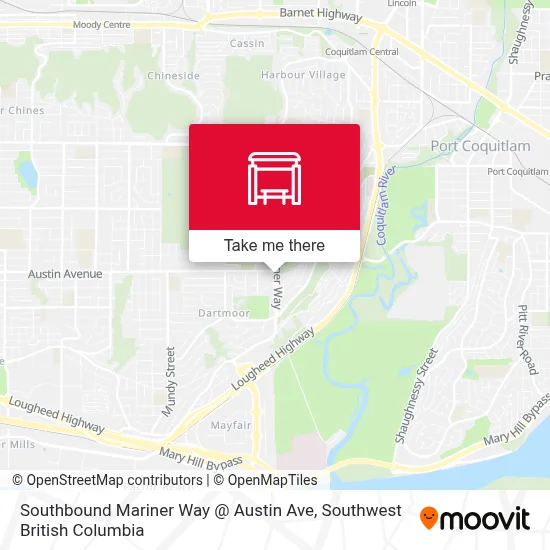 Southbound Mariner Way @ Austin Ave map