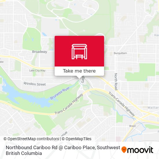 Northbound Cariboo Rd @ Cariboo Place plan