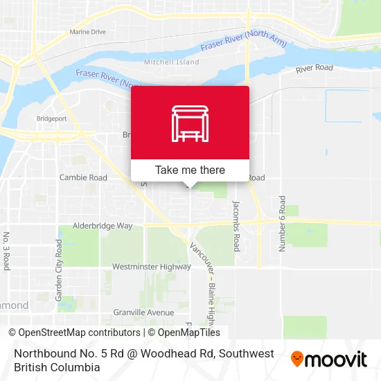 Northbound No. 5 Rd @ Woodhead Rd plan