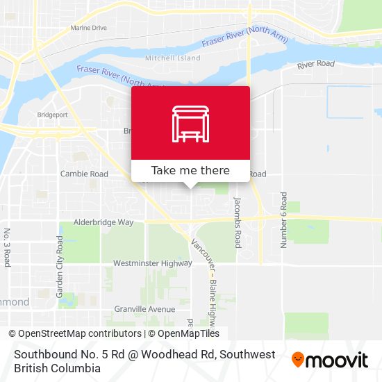 Southbound No. 5 Rd @ Woodhead Rd map