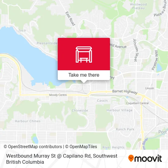 Westbound Murray St @ Capilano Rd map