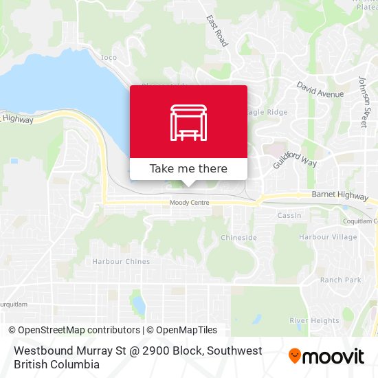 Westbound Murray St @ 2900 Block map