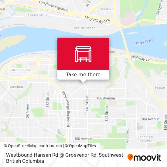 Westbound Hansen Rd @ Grosvenor Rd map