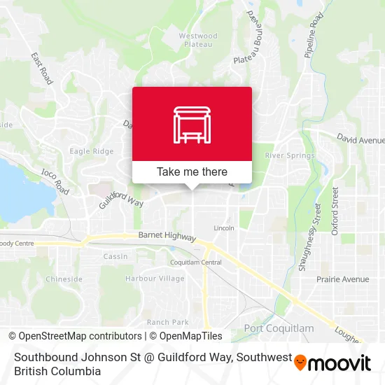 Southbound Johnson St @ Guildford Way map