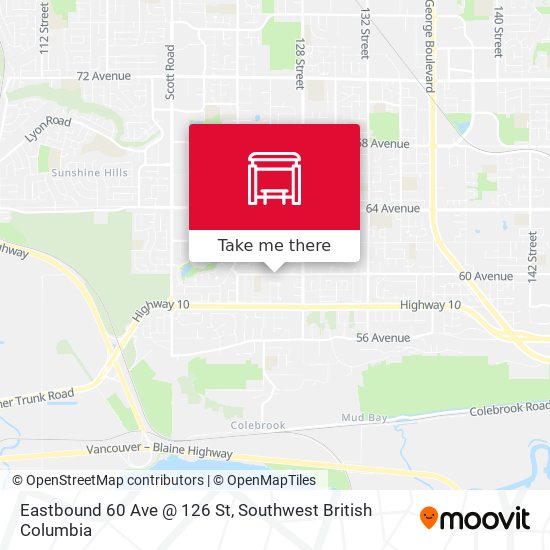 Eastbound 60 Ave @ 126 St plan