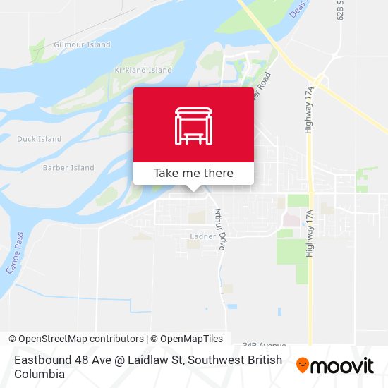 Eastbound 48 Ave @ Laidlaw St map