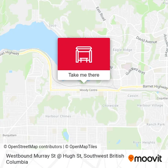 Westbound Murray St @ Hugh St map
