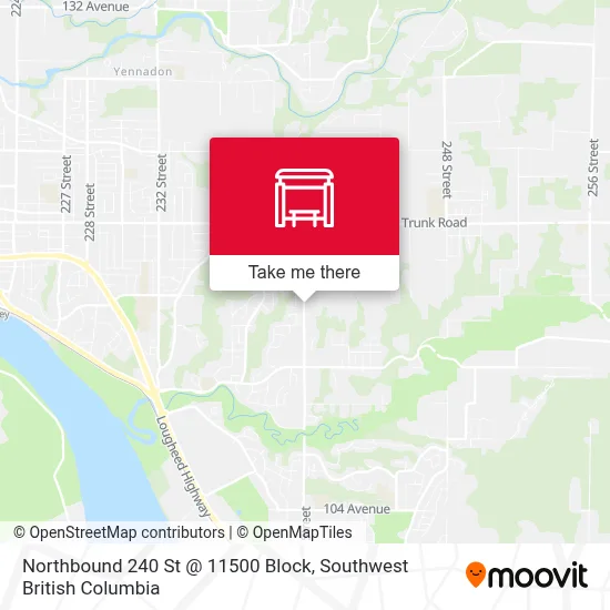 Northbound 240 St @ 11500 Block map