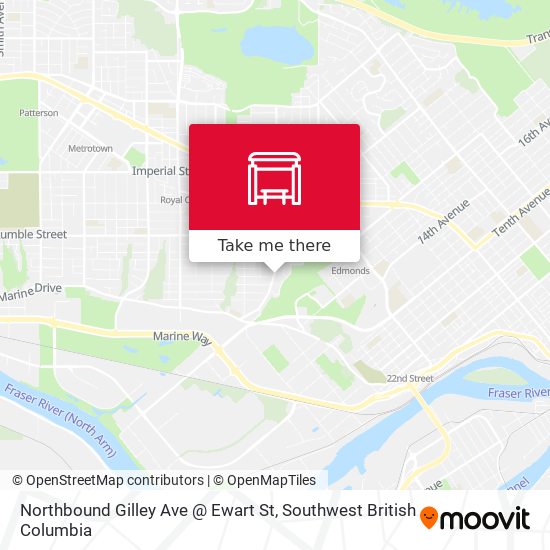 Northbound Gilley Ave @ Ewart St map