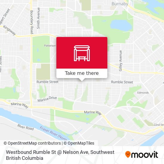 Westbound Rumble St @ Nelson Ave map