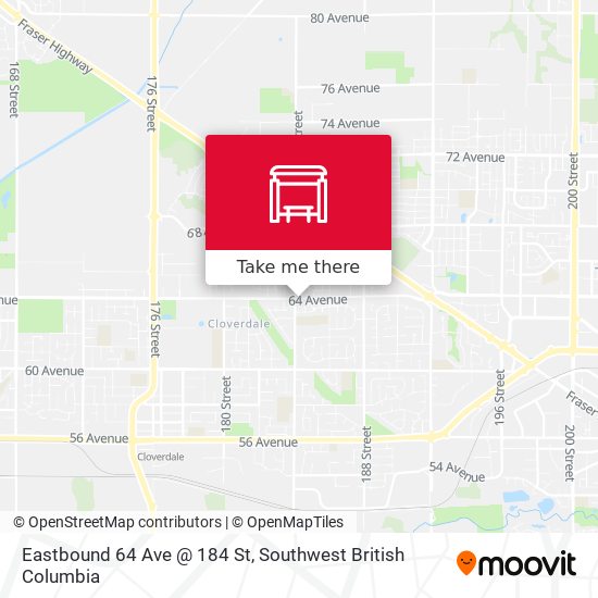 Eastbound 64 Ave @ 184 St plan