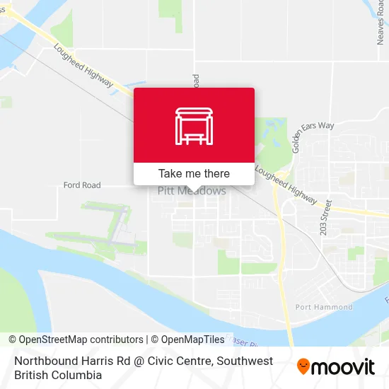 Northbound Harris Rd @ Civic Centre map