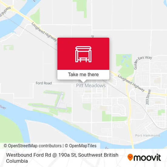 Westbound Ford Rd @ 190a St map