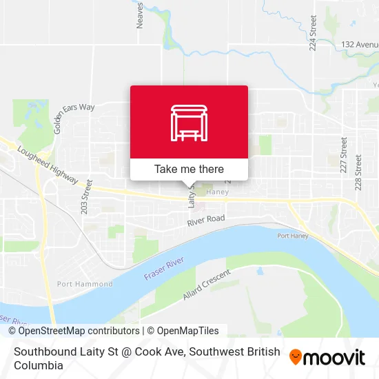 Southbound Laity St @ Cook Ave map