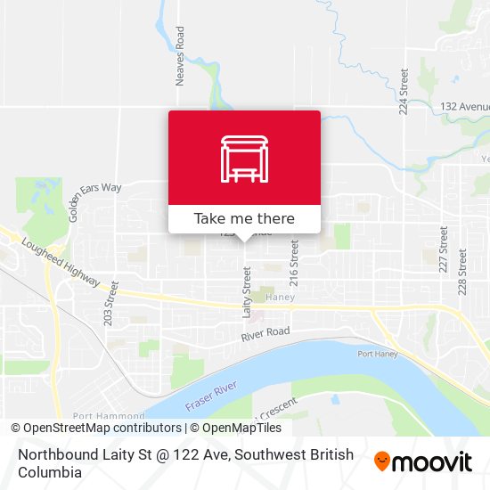 Northbound Laity St @ 122 Ave map
