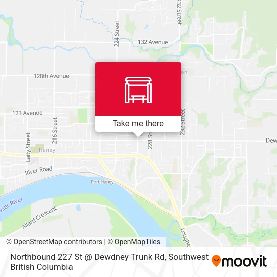 Northbound 227 St @ Dewdney Trunk Rd map