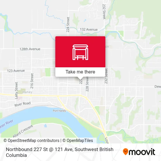 Northbound 227 St @ 121 Ave map