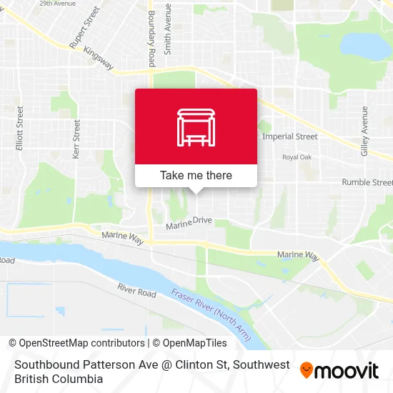 Southbound Patterson Ave @ Clinton St map