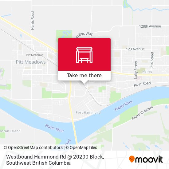 Westbound Hammond Rd @ 20200 Block map