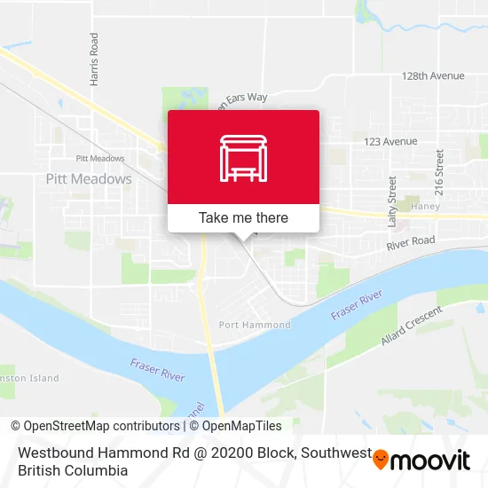Westbound Hammond Rd @ 20200 Block map