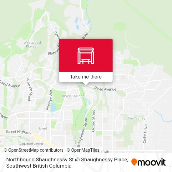 Northbound Shaughnessy St @ Shaughnessy Place plan