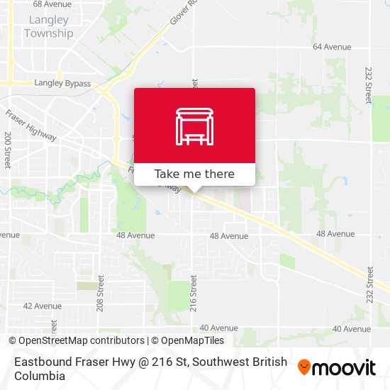 Eastbound Fraser Hwy @ 216 St plan