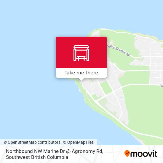 Northbound NW Marine Dr @ Agronomy Rd map