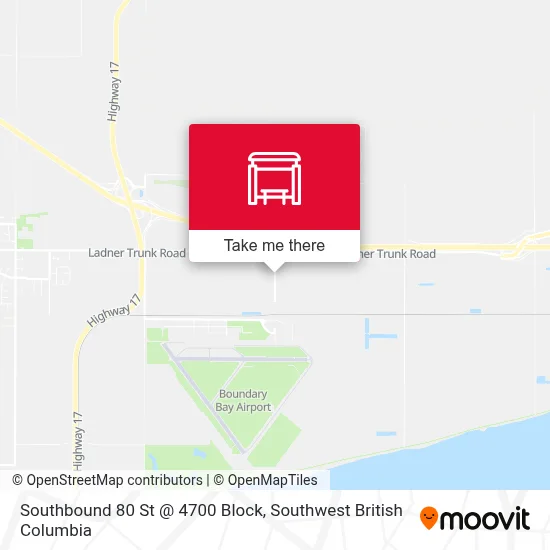 Southbound 80 St @ 4700 Block map