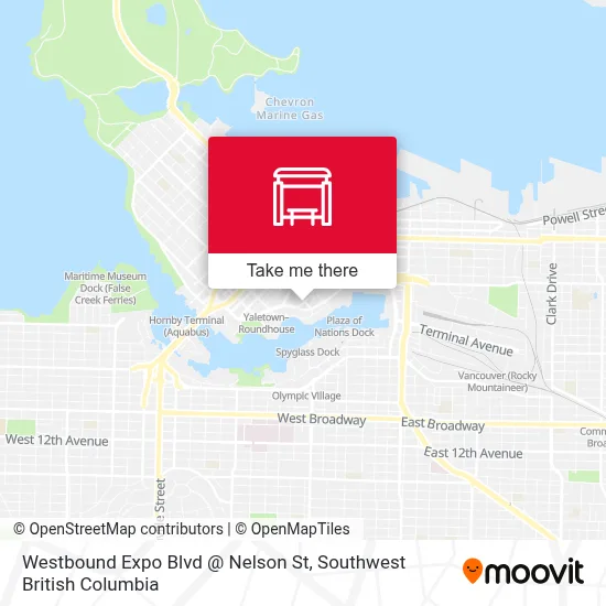 Westbound Expo Blvd @ Nelson St map