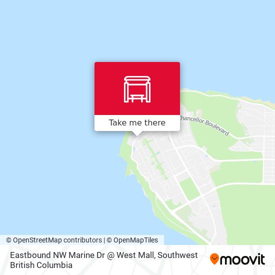 Eastbound NW Marine Dr @ West Mall map