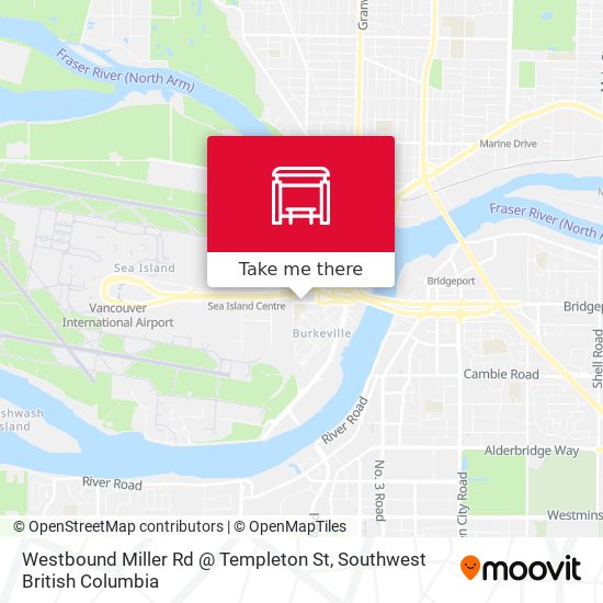 Westbound Miller Rd @ Templeton St map