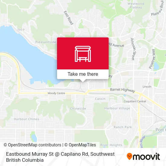 Eastbound Murray St @ Capilano Rd map
